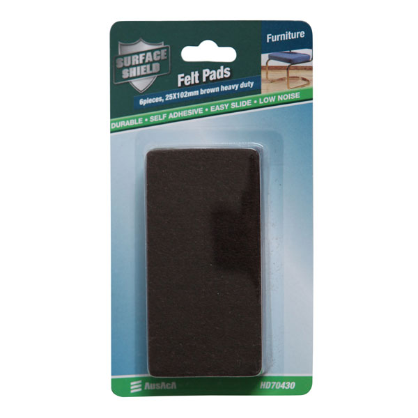 Nigrum rectangulum Felt Food Pads