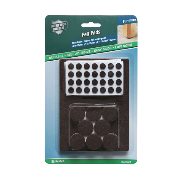 Brown Felt pedites Pads