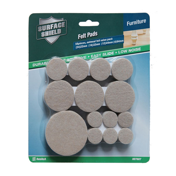 Supellectilem Felt pedites Pads